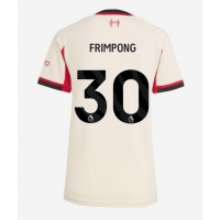 Stroje piłkarskie Liverpool Jeremie Frimpong #30 Koszulka Wyjazdowej dla damskie 2025-26 Krótki Rękaw